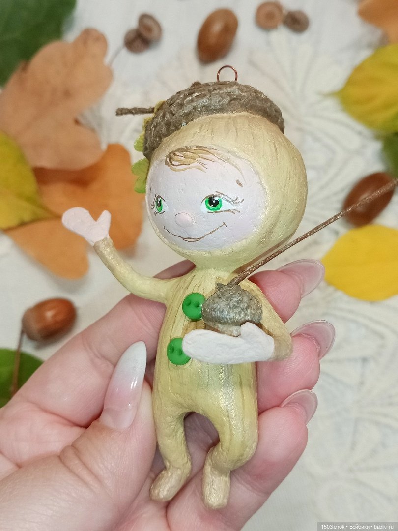 Жёлудёнок — Лепка авторских игрушек и папье (фото 4)