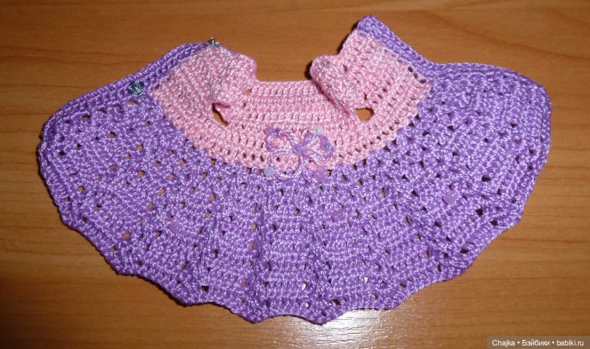 Вязаные платья на кукол Tebu, ГДР, 16 см (фото 5)