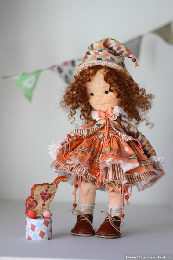 Элис, маленькая циркачка — Авторские текстильные куклы: Вальдорфские (фото 5)