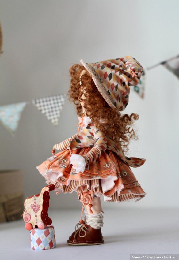 Элис, маленькая циркачка — Авторские текстильные куклы: Вальдорфские (фото 3)