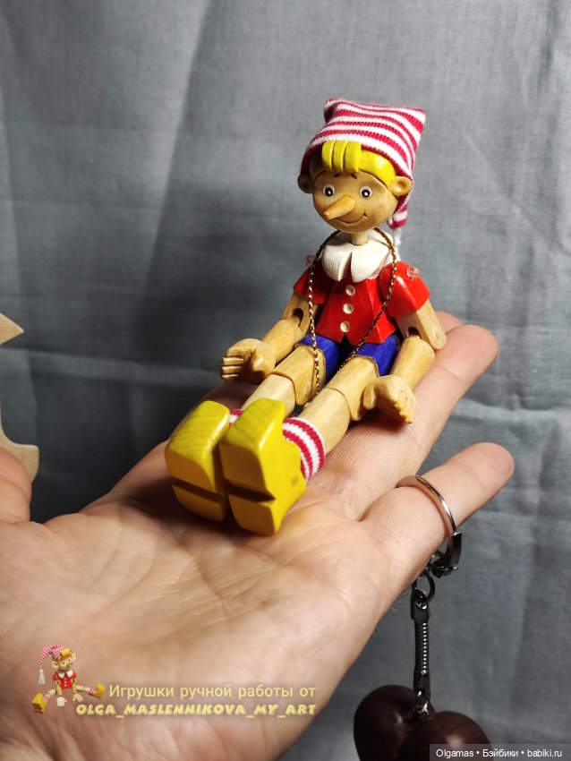 Буратинка😊 — Авторские игрушки из дерева: резьба