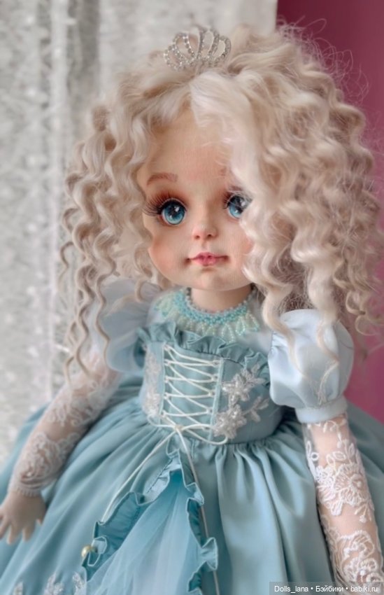 Интерьерная текстильная кукла (фото 7)