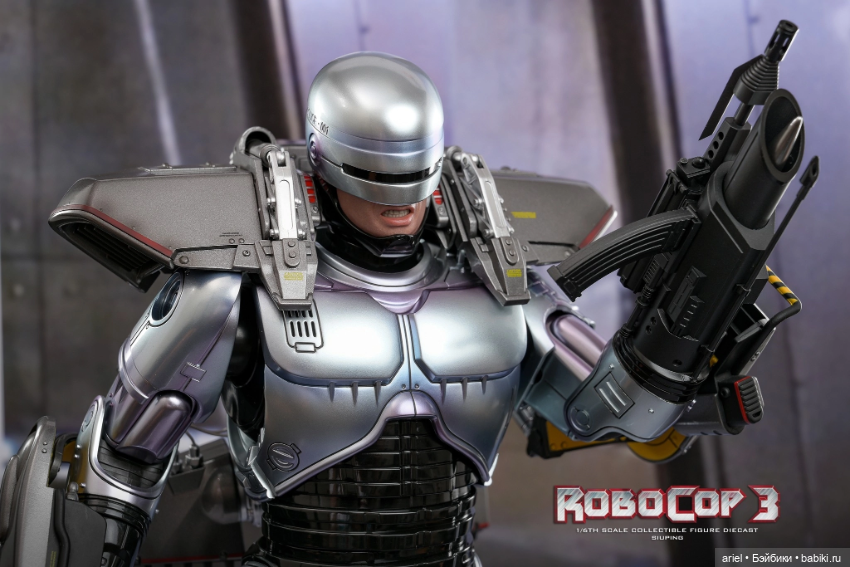 В Гонконге состоялся релиз фигурки Робокопа в масштабе 1/6 от Hot Toys по мотивам фильма «Робокоп 3» (фото 7)