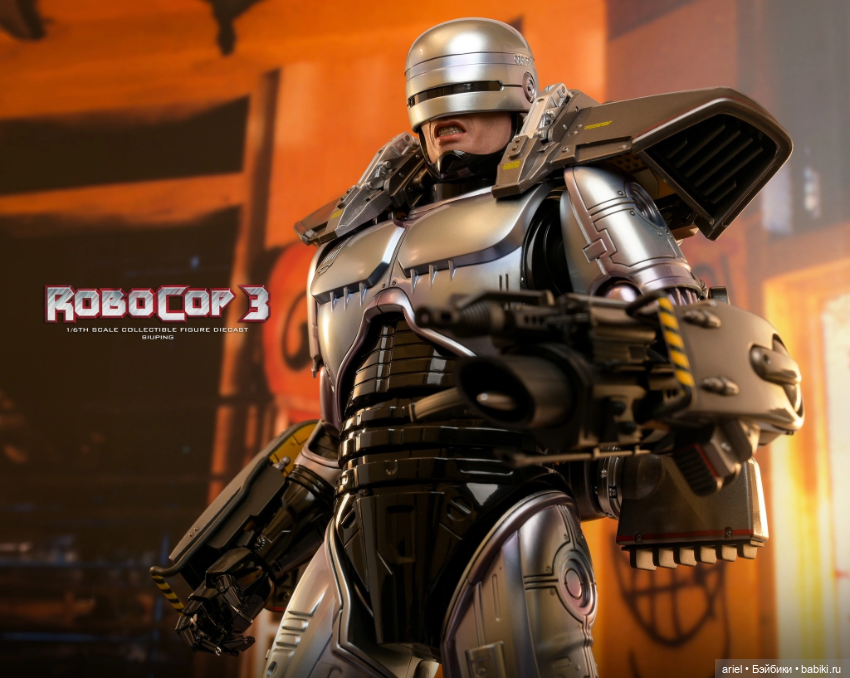 В Гонконге состоялся релиз фигурки Робокопа в масштабе 1/6 от Hot Toys по мотивам фильма «Робокоп 3» (фото 4)