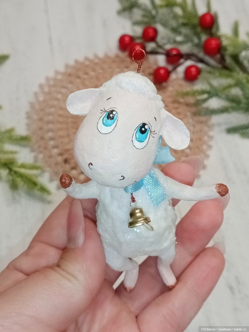 Ёлочные зверята — Лепка авторских игрушек и папье (фото 5)