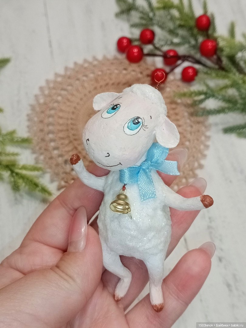 Ёлочные зверята — Лепка авторских игрушек и папье (фото 4)