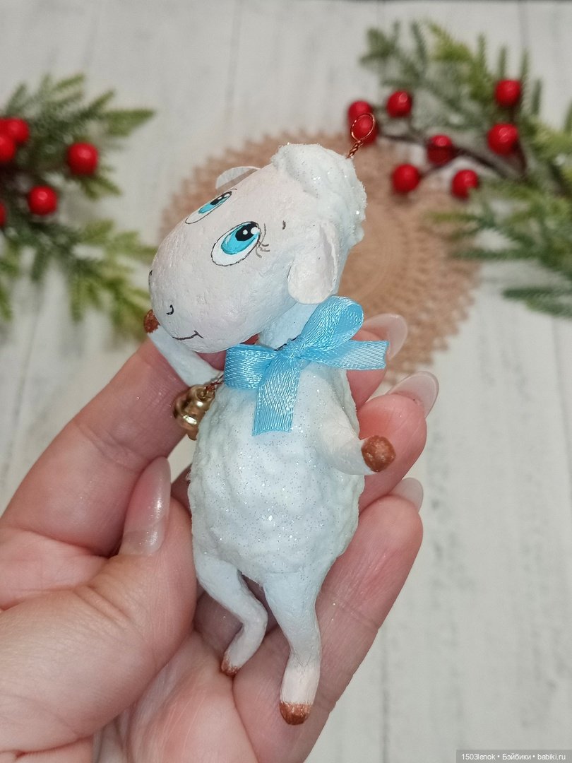 Ёлочные зверята — Лепка авторских игрушек и папье (фото 7)