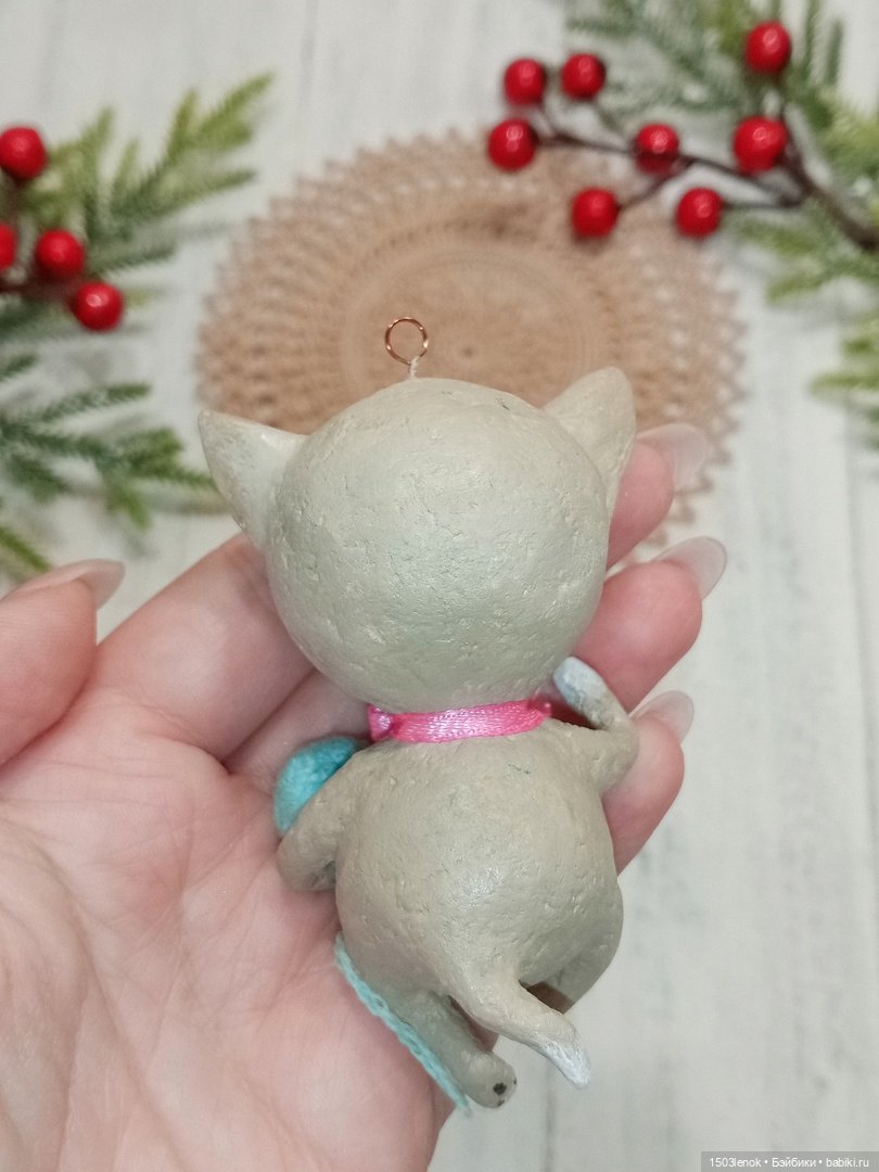 Ёлочные зверята — Лепка авторских игрушек и папье