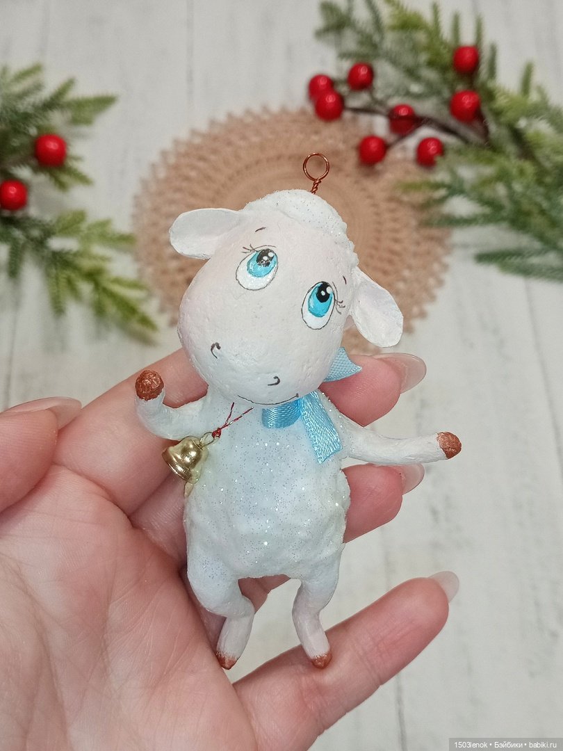 Ёлочные зверята — Лепка авторских игрушек и папье (фото 8)