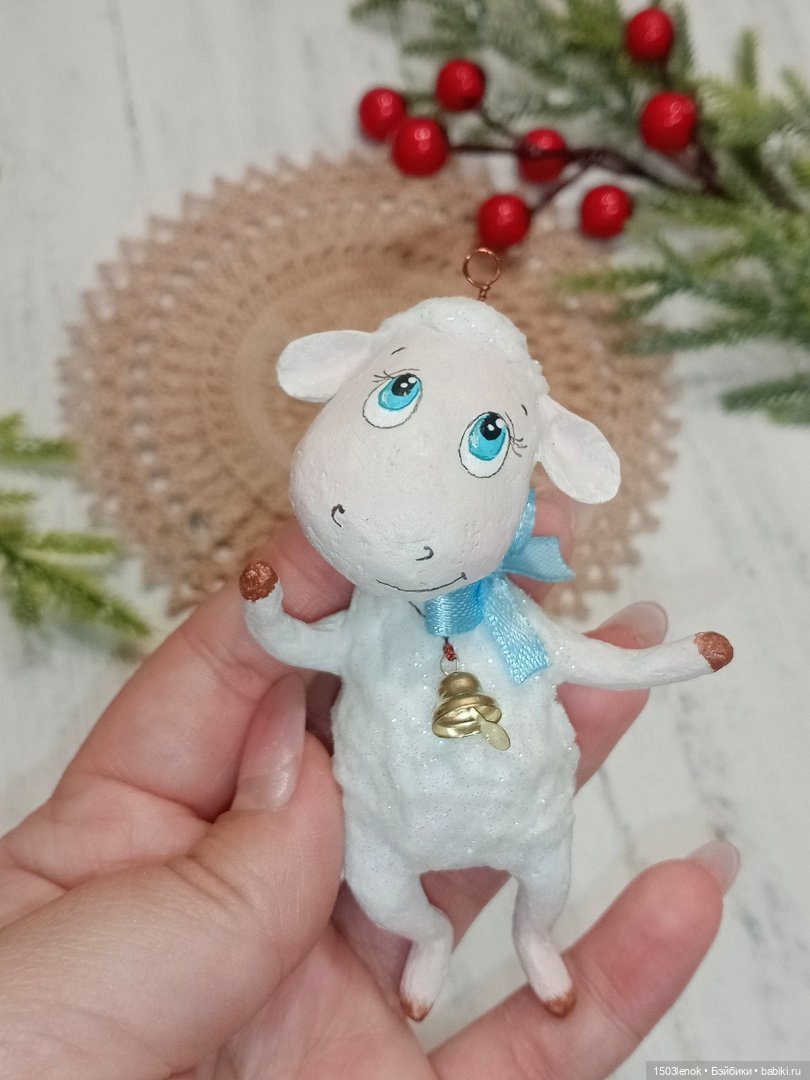 Ёлочные зверята — Лепка авторских игрушек и папье (фото 3)