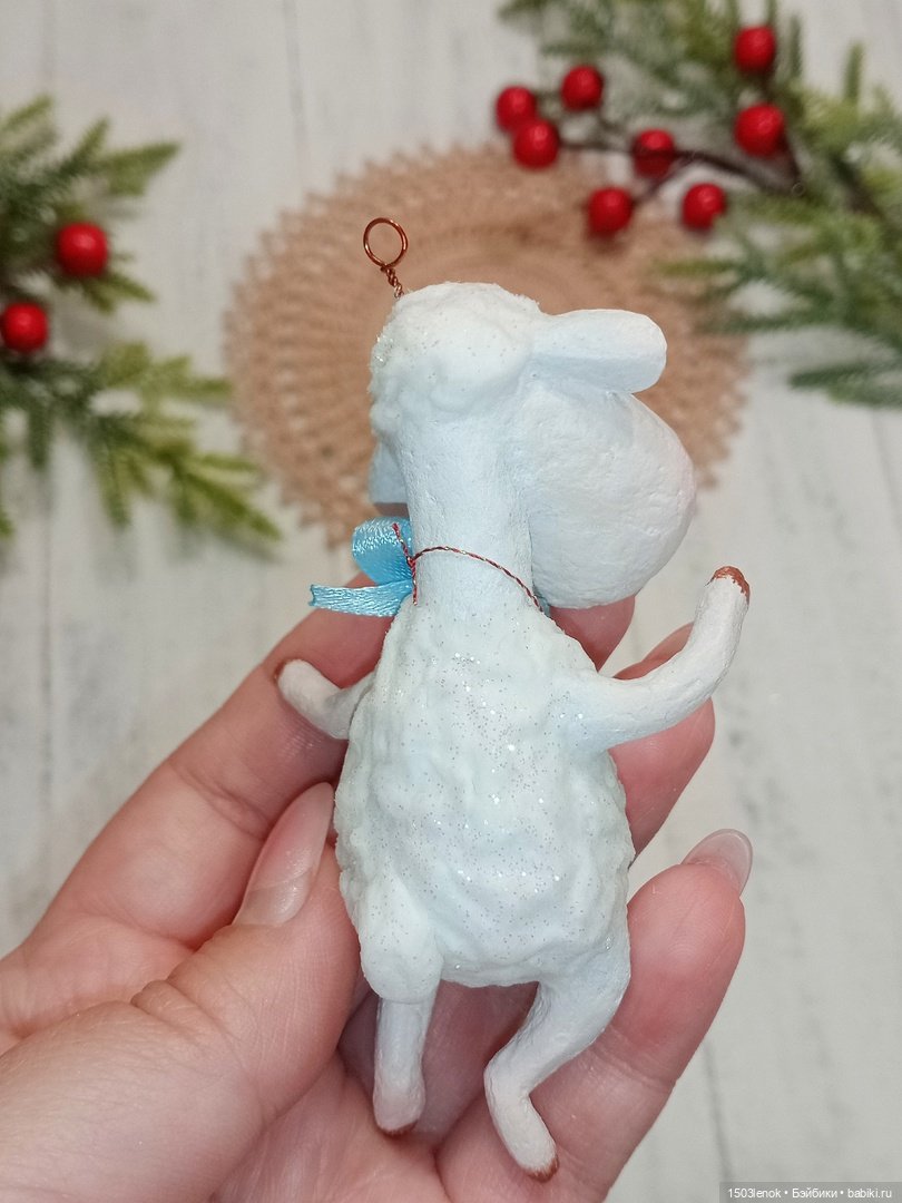 Ёлочные зверята — Лепка авторских игрушек и папье (фото 6)