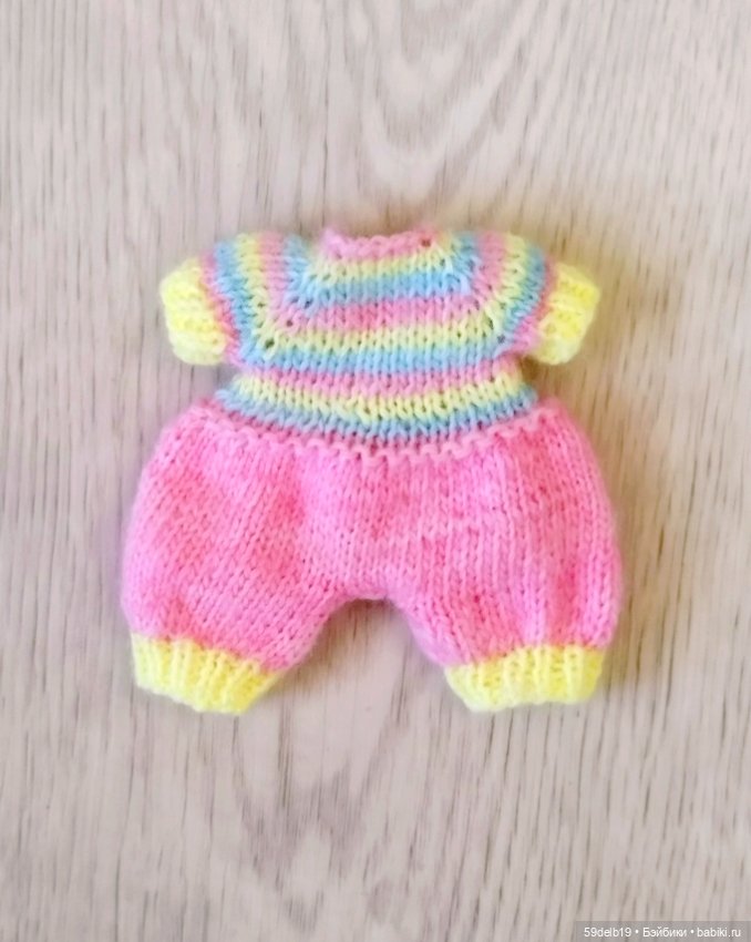 Наряд "Радужный гномик" для баболек, лати, пукифи, ирреаликов и других кукол 15-16 см (фото 2)