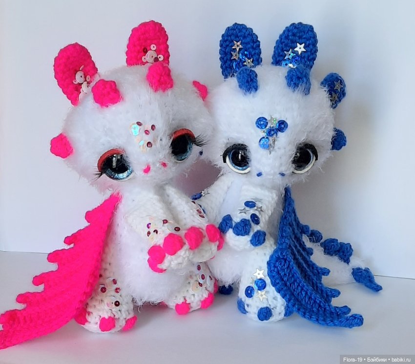 Дракошки-Снежинки — Вязаные игрушки и амигуруми: крючком (фото 8)