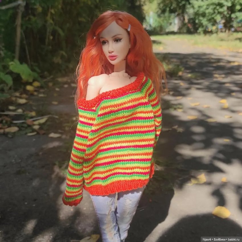 Девочка-осень — ООАК и репейнт игровых кукол: Bratz (фото 5)