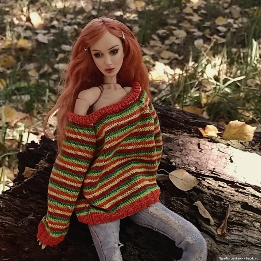 Девочка-осень — ООАК и репейнт игровых кукол: Bratz (фото 4)