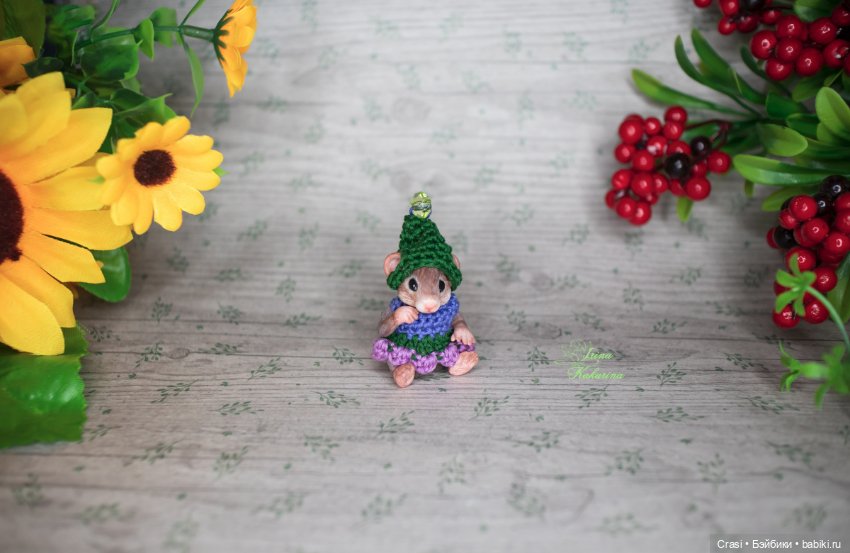 Мышка малышка — Авторские миниатюрные куклы: лепка (фото 4)