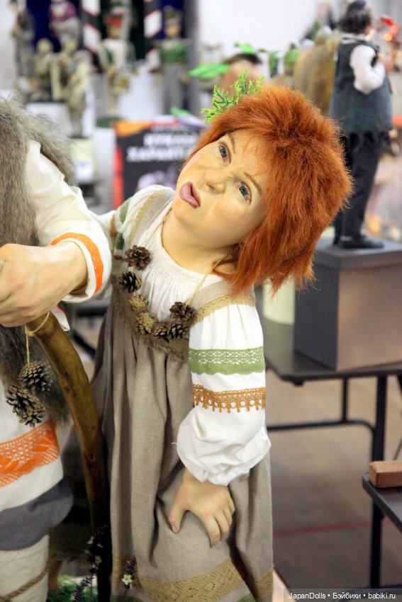 "Лесовик и внучка" на выставке "Куклы с характером. Четвертая высота" (фото 2)