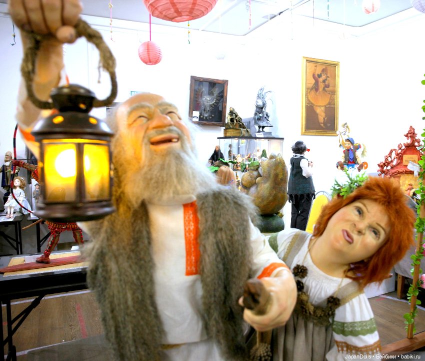 "Лесовик и внучка" на выставке "Куклы с характером. Четвертая высота" (фото 9)