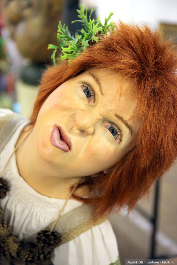 "Лесовик и внучка" на выставке "Куклы с характером. Четвертая высота" (фото 5)