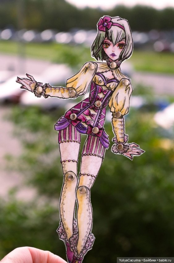 Бумажки — Авторские куклы из дерева (фото 4)