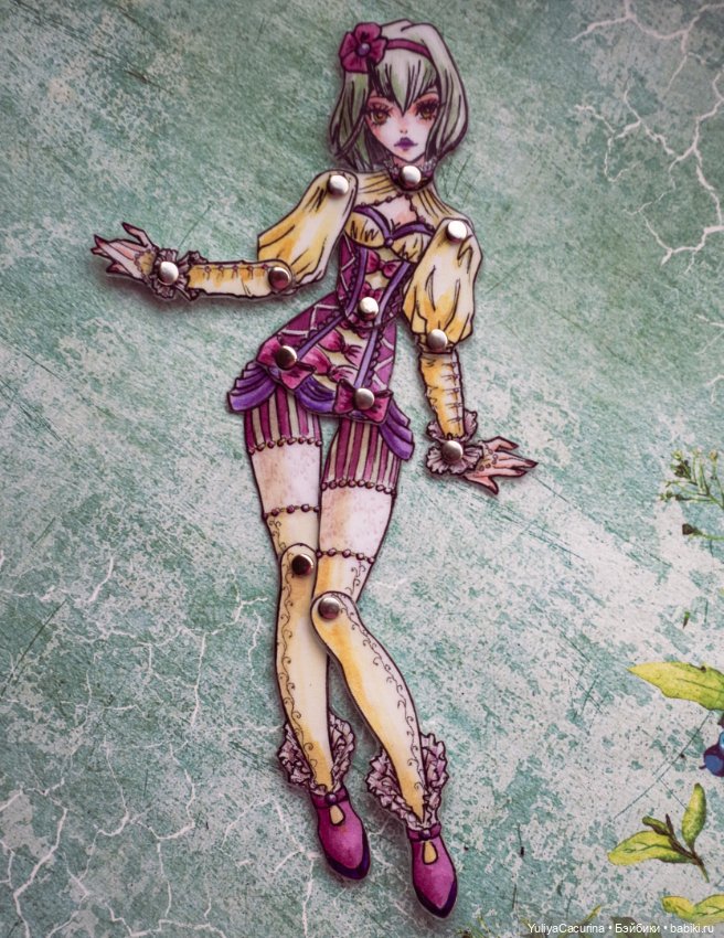 Бумажки — Авторские куклы из дерева (фото 6)