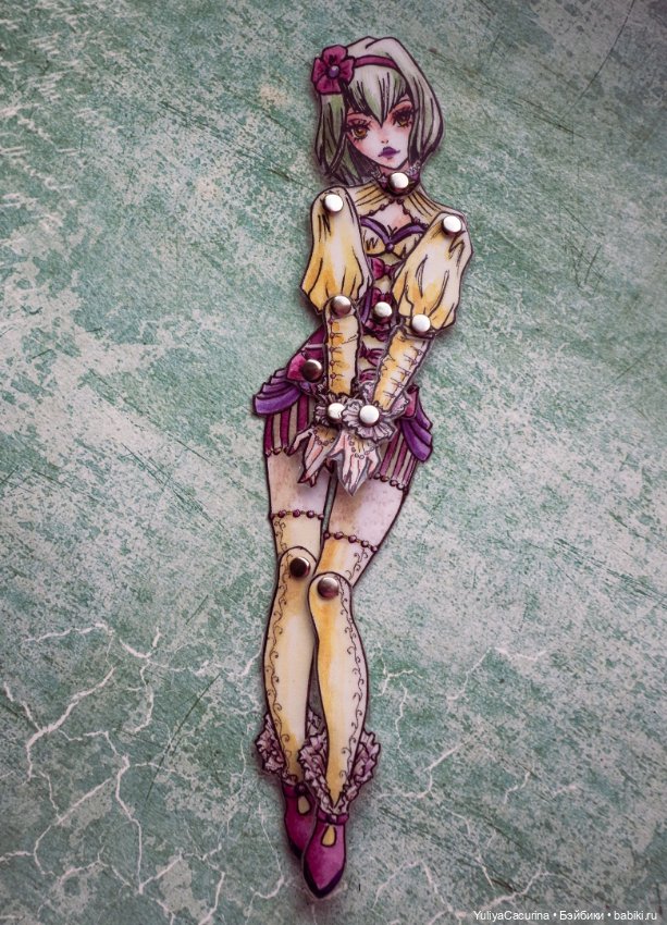 Бумажки — Авторские куклы из дерева (фото 8)