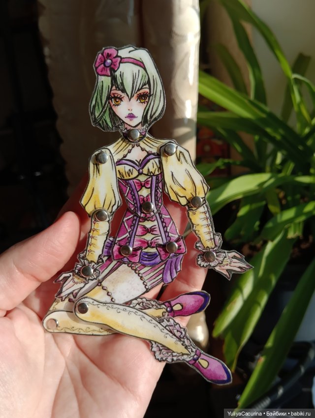 Бумажки — Авторские куклы из дерева (фото 2)