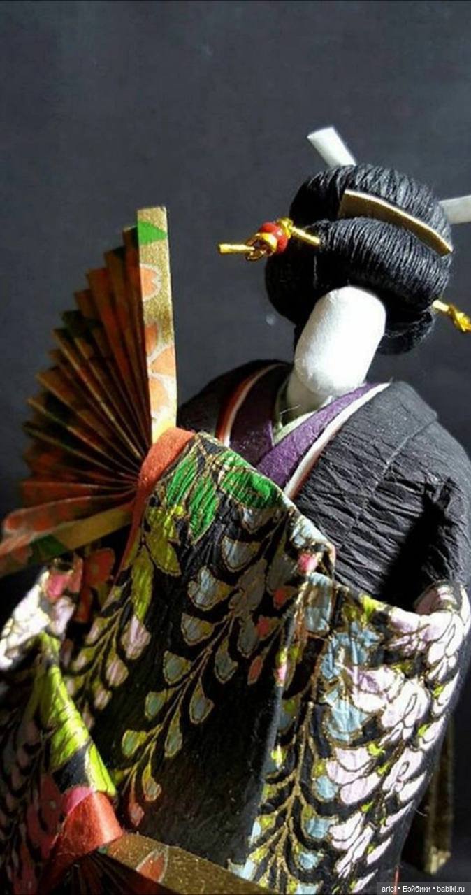 Смесь оригами и трехмерной скульптуры (shikishi ningyo) (фото 9)