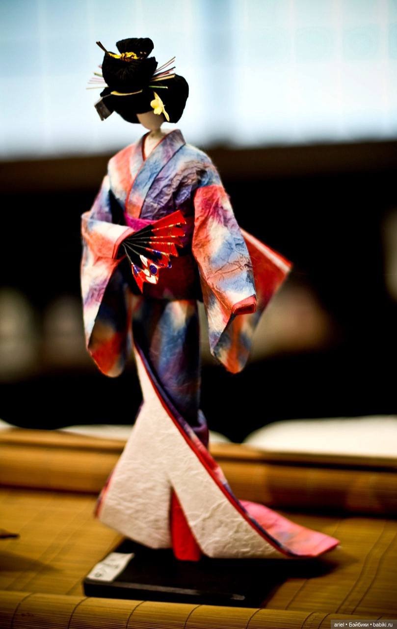 Смесь оригами и трехмерной скульптуры (shikishi ningyo) (фото 8)