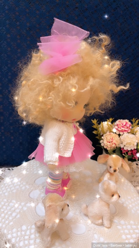 Интерьерная текстильная кукла (фото 4)