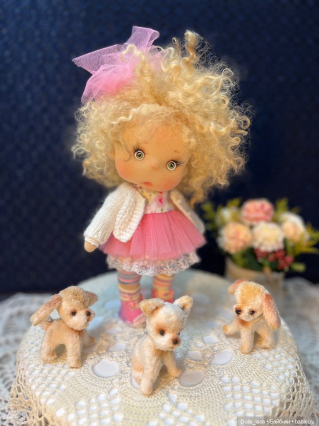 Интерьерная текстильная кукла (фото 6)