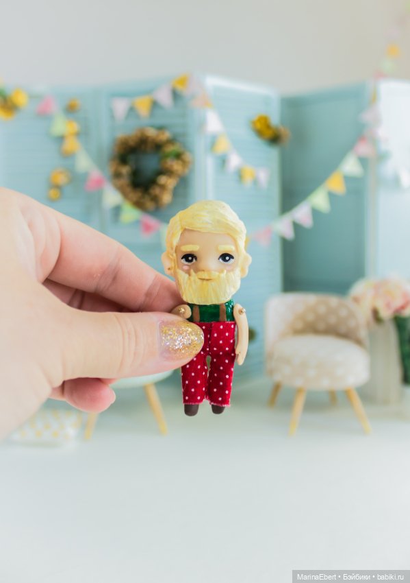 Стильный бородач Виктор — Авторские игрушки из разных материалов: синельная проволока (фото 2)