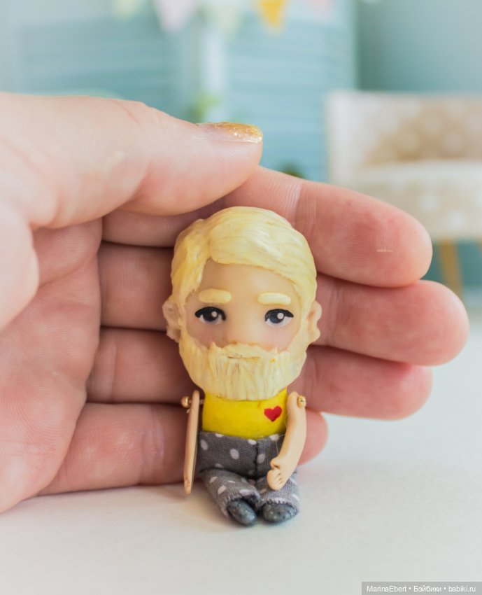 Стильный бородач — Лепка авторских игрушек и папье