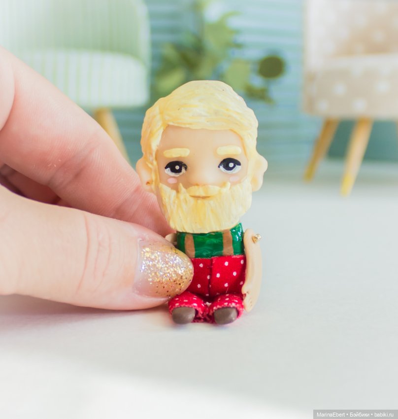 Стильный бородач Виктор — Авторские игрушки из разных материалов: синельная проволока