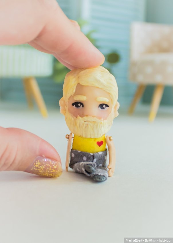 Стильный бородач — Лепка авторских игрушек и папье (фото 4)