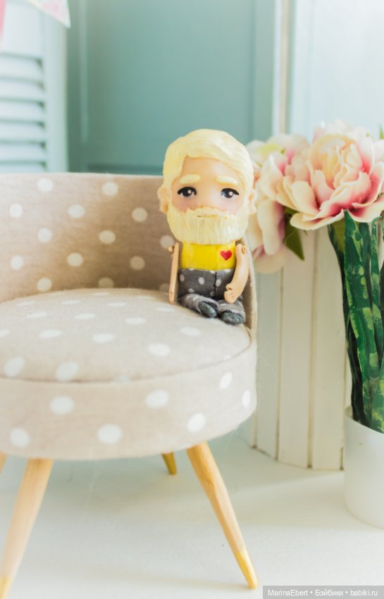 Стильный бородач — Лепка авторских игрушек и папье (фото 7)