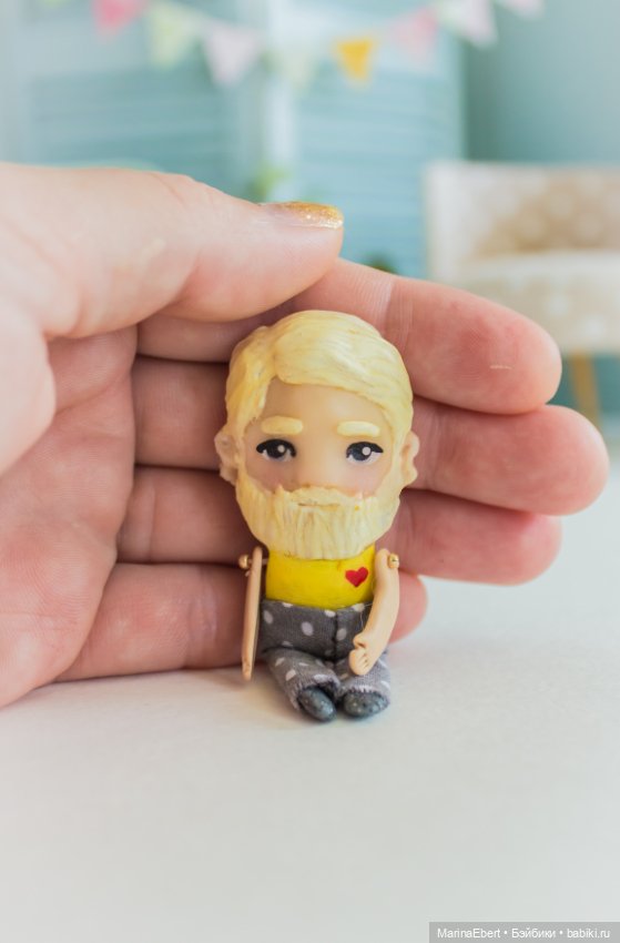 Стильный бородач — Лепка авторских игрушек и папье (фото 5)