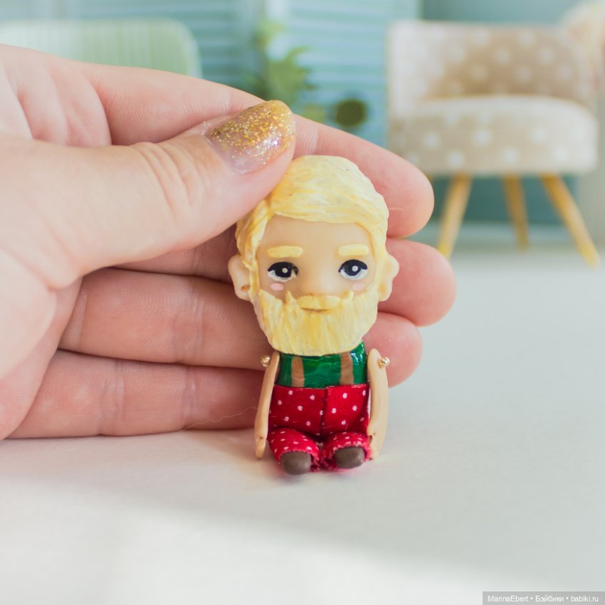 Стильный бородач Виктор — Авторские игрушки из разных материалов: синельная проволока (фото 7)