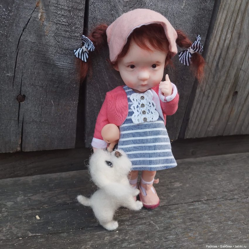 Катюша - маленькая дрессировщица. Кукла Лены Прудовиковой