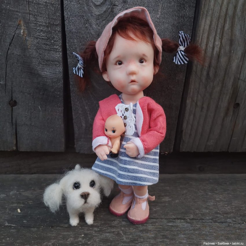 Катюша - маленькая дрессировщица. Кукла Лены Прудовиковой