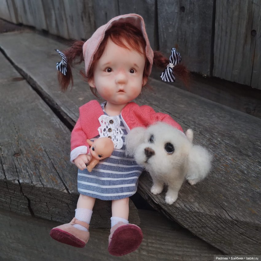Катюша - маленькая дрессировщица. Кукла Лены Прудовиковой (фото 10)
