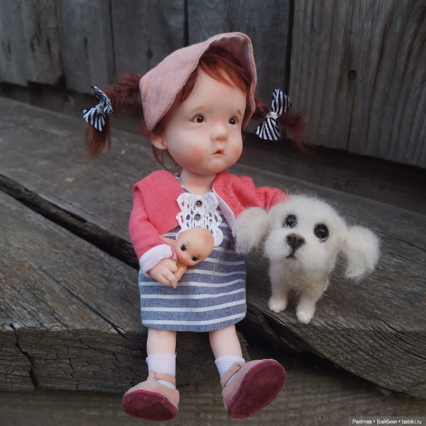 Катюша - маленькая дрессировщица. Кукла Лены Прудовиковой