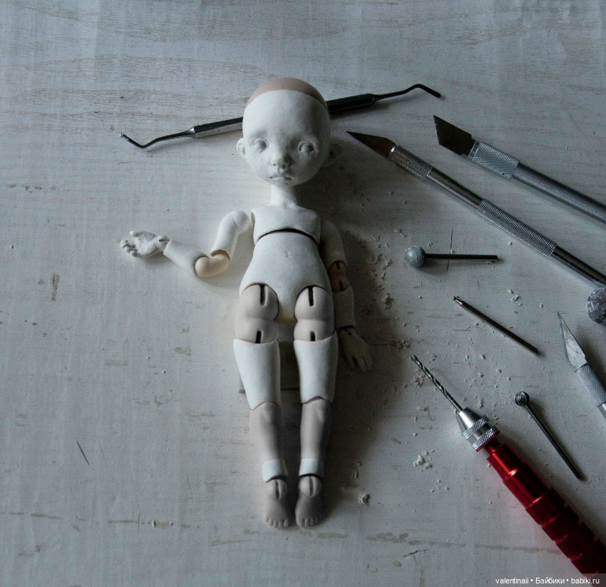 Новенькая в процессе — Авторские шарнирные куклы своими руками: лепка