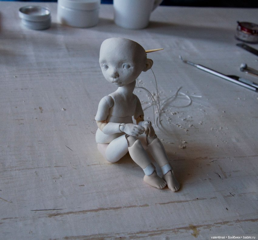Новенькая в процессе — Авторские шарнирные куклы своими руками: лепка (фото 2)