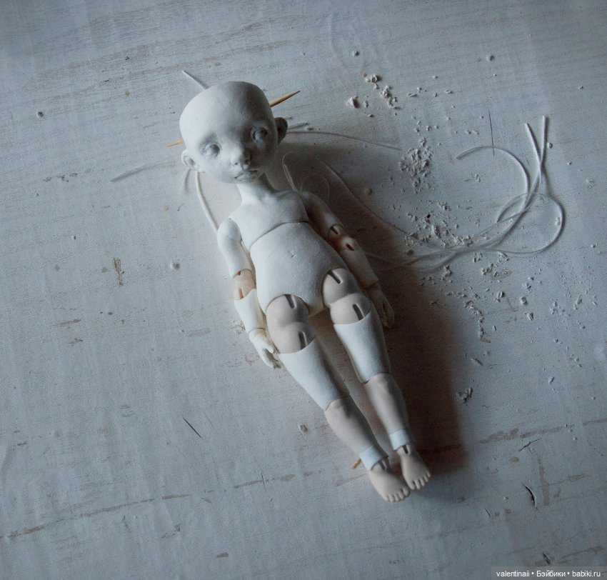 Новенькая в процессе — Авторские шарнирные куклы своими руками: лепка (фото 3)