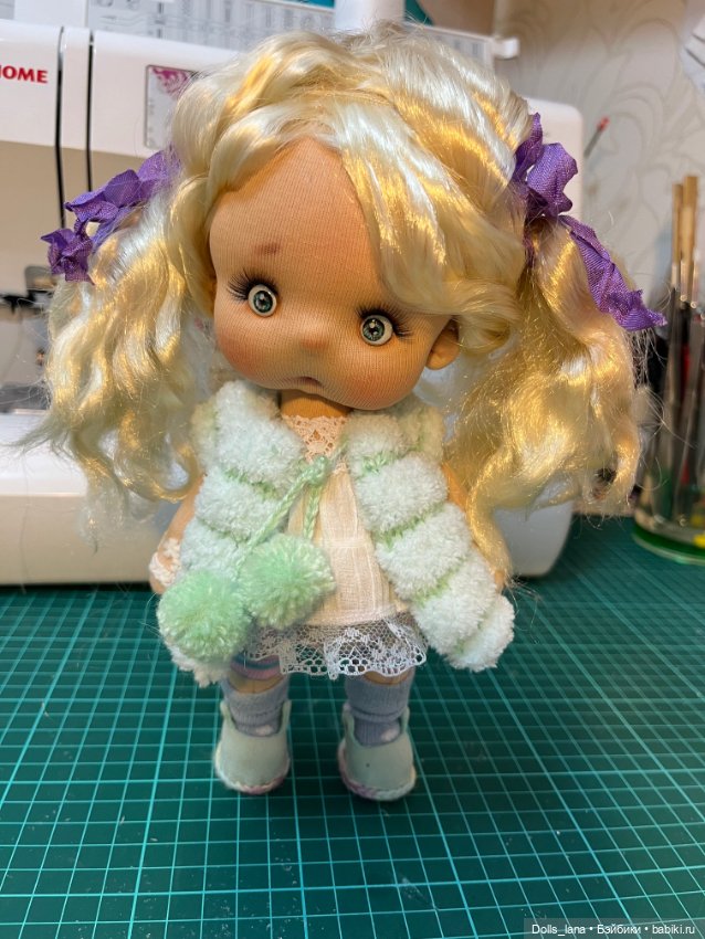 Интерьерная текстильная кукла (фото 4)