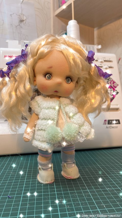 Интерьерная текстильная кукла (фото 2)