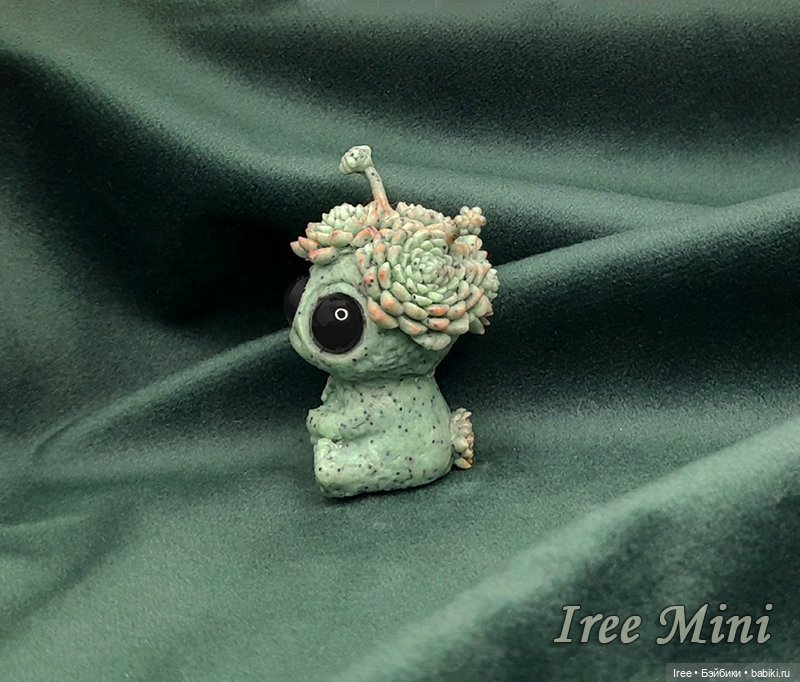 Монстрик Суккулентик — Лепка авторских игрушек и папье (фото 6)