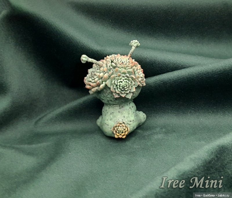 Монстрик Суккулентик — Лепка авторских игрушек и папье (фото 5)