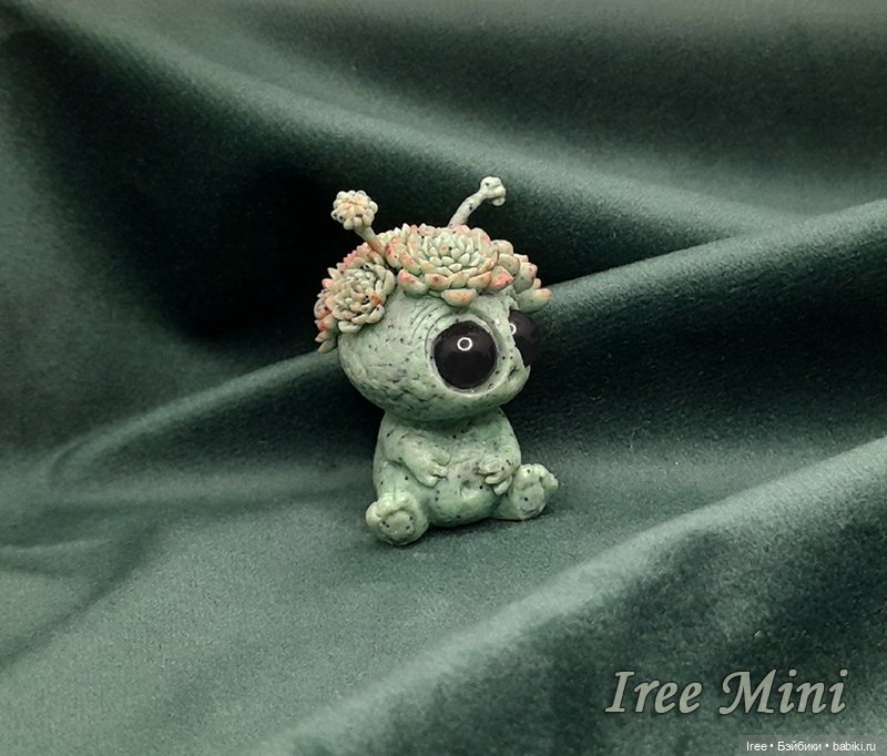 Монстрик Суккулентик — Лепка авторских игрушек и папье (фото 3)